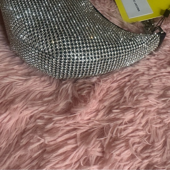 MARC JACOBS The Small Curve Shoulder Bag - Mesh - Silver - Picture 4 of 11